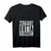 Damen Straight Outta Kirgisistan Bischkek CCCP Russia Russland T-Shirt mit V-Ausschnitt – Stolz auf Herkunft, Tradition & Heimat