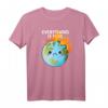 EVERYTHING IS FINE Klimawandel Meme T-Shirt – Sarkastisches Statement für Umweltschutz & Wissenschafts-Bewusstsein