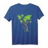 Welt-Karte Baum Klimaschutz T-Shirt - Für Umweltbewusste, Wanderer & Klimafreunde