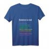 Damen Science is real! V-Ausschnitt T-Shirt für Umwelt- und Wissenschaftsaktivistinnen – Unterstütze Klimawandel, Impfung & Wissenschaft