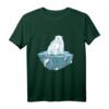 Eisbär auf Eisscholle Klimawandel Motiv T-Shirt - Symbol für Umweltschutz und Klimaschutzbewusstsein