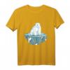 Eisbär auf Eisscholle Klimawandel Motiv T-Shirt - Symbol für Umweltschutz und Klimaschutzbewusstsein
