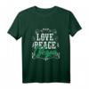 Vegan T-Shirt für Liebe, Frieden & Klimaschutz – Ideal für Earth Day, Weihnachten & Geburtstage für Veganer, Vegetarier & Tierschützer