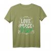 Vegan T-Shirt für Liebe, Frieden & Klimaschutz – Ideal für Earth Day, Weihnachten & Geburtstage für Veganer, Vegetarier & Tierschützer