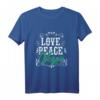 Vegan T-Shirt für Liebe, Frieden & Klimaschutz – Ideal für Earth Day, Weihnachten & Geburtstage für Veganer, Vegetarier & Tierschützer
