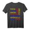 Kolumbien Städte Namen T-Shirt mit Flagge - Stolz auf Bogota, Medellin & mehr, Perfektes Geschenk zu Weihnachten & Geburtstag
