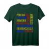 Kolumbien Städte Namen T-Shirt mit Flagge - Stolz auf Bogota, Medellin & mehr, Perfektes Geschenk zu Weihnachten & Geburtstag