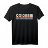Vintage 70er Jahre Stil Colombia T-Shirt - Trendige Retro Kleidung & Souvenir für Reisende und Kolumbien-Liebhaber