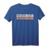 Vintage 70er Jahre Stil Colombia T-Shirt - Trendige Retro Kleidung & Souvenir für Reisende und Kolumbien-Liebhaber