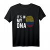 Meine DNA Kolumbien Flagge Shirt – Exklusives Design für Fans mit kolumbianischer Herkunft, perfekt als Geschenk zu Geburtstag oder Weihnachten
