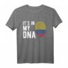 Meine DNA Kolumbien Flagge Shirt – Exklusives Design für Fans mit kolumbianischer Herkunft, perfekt als Geschenk zu Geburtstag oder Weihnachten