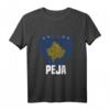 Peja HapKoala Karte & T-Shirt für Albaner mit Flagge, Landkarte & Stolz – Perfektes Geschenk zum Vatertag, Muttertag und Geburtstag