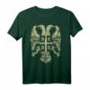 Serbischer Doppelkopfadler Serbien Wappen Fan T-Shirt – Perfekt für Nationalfeiertage und serbische Wappenliebhaber
