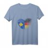 Kosovo Fingerabdruck T-Shirt für stolze Deutsch-Kosovaren mit Flagge und DNA-Motiv – Ausdruck von Heimatliebe und kulturellem Stolz