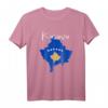 Kosovo Flagge & Karte T-Shirt für Damen und Herren – Patriotisches Kosovo Day T-Shirt zum 12. Oktober 2022