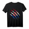 Kroatische Flagge im Riss Design T-Shirt – Perfekt für Kroatien-Fans, Stadionoutfit & Fan-Geschenk