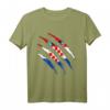 Kroatische Flagge im Riss Design T-Shirt – Perfekt für Kroatien-Fans, Stadionoutfit & Fan-Geschenk