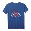 Kroatische Flagge im Riss Design T-Shirt – Perfekt für Kroatien-Fans, Stadionoutfit & Fan-Geschenk