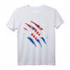 Kroatische Flagge im Riss Design T-Shirt – Perfekt für Kroatien-Fans, Stadionoutfit & Fan-Geschenk