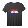 Kroatien Retro Flagge - Serbisches T-Shirt für Kroatien-Fans und Patriotische Kleidung als Geschenk
