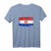 Kroatien Retro Flagge - Serbisches T-Shirt für Kroatien-Fans und Patriotische Kleidung als Geschenk