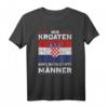 Kroatien T-Shirt mit Flagge – Ideal für Kroatienliebhaber, Urlauber & Reisefans als Geschenk zu Weihnachten oder Geburtstag