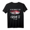 Zagreb Kroatisches Geschenk für Patrioten - Kroatien T-Shirt mit Flagge, ideales Souvenir für Kroatien- und Zagreb-Reisende