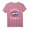 Kroatien Flagge Geschenk - Kroatien T-Shirt für Fans, Urlauber & Heimatliebhaber in Zagreb & Europa