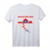 Kroatien T-Shirt mit Flagge - Geschenkidee für Kroatien-Reisende, Fans & Urlauber für Weihnachten & Geburtstag