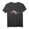 Herzschlag Kroatische Flagge Geschenk Kroatien T-Shirt - Fanartikel für Sport, Weihnachten & Geburtstag