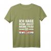 Damen T-Shirt mit V-Ausschnitt: 'Ich habe keine Angst, meine Frau ist Kroatin' – Lustiges Kroatien-Design für Kroaten und Kroatien-Fans