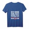 Damen T-Shirt mit V-Ausschnitt: 'Ich habe keine Angst, meine Frau ist Kroatin' – Lustiges Kroatien-Design für Kroaten und Kroatien-Fans