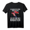 Kroatische Flagge T-Shirt | Kroatien Urlaub & Fan Geschenk für Kroatien-Liebhaber