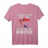 Kroatische Flagge T-Shirt | Kroatien Urlaub & Fan Geschenk für Kroatien-Liebhaber
