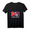 Damen Kuba Patriotisches T-Shirt mit Flagge, Herz & Used-Look – Perfekt für Liebhaber Kubas & Veränderungsfans