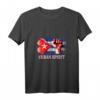 Damen Kuba Patriotisches T-Shirt mit Flagge, Herz & Used-Look – Perfekt für Liebhaber Kubas & Veränderungsfans