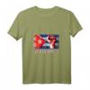 Damen Kuba Patriotisches T-Shirt mit Flagge, Herz & Used-Look – Perfekt für Liebhaber Kubas & Veränderungsfans