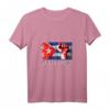 Damen Kuba Patriotisches T-Shirt mit Flagge, Herz & Used-Look – Perfekt für Liebhaber Kubas & Veränderungsfans