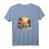 Sonnenuntergang Kuba Oldtimer Palmen Retro Vintage Sommer T-Shirt – Perfekt für Strand, Urlaub & den kubanischen Lebensstil