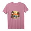 Sonnenuntergang Kuba Oldtimer Palmen Retro Vintage Sommer T-Shirt – Perfekt für Strand, Urlaub & den kubanischen Lebensstil