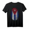 Fingerabdruck Kuba Flagge Geschenk für stolze Kubaner - Personalisiertes T-Shirt als Weihnachts- oder Geburtstagsgeschenk