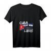 Damen Long Live Kuba Liber Homeland And Life V-Ausschnitt T-Shirt – Unterstützung für Freiheit und Demokratie in Kuba