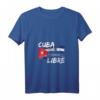 Damen Long Live Kuba Liber Homeland And Life V-Ausschnitt T-Shirt – Unterstützung für Freiheit und Demokratie in Kuba