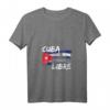 Damen Long Live Kuba Liber Homeland And Life V-Ausschnitt T-Shirt – Unterstützung für Freiheit und Demokratie in Kuba