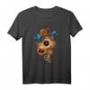 Steampunk Clock Gear und Schmetterlinge Vintage Retro T-Shirt – Fantasiekunst für Steampunk-Fans und Retro-Liebhaber