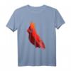 Kardinal Vogel Kunst T-Shirt - Bunte Tierillustration, perfekt für Natur- und Tierliebhaber, ideal als Geschenk zu Frühlings- und Sommerfesten
