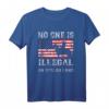 Native American No One is illegal on Stolen Land T-Shirt – Kulturelles Statement für Gerechtigkeit & Unterstützung