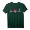 Mein Herz schlägt für Serbien - Nationalflagge des Landes T-Shirt, perfektes Geschenk für serbische Staatsbürger und Einwanderer