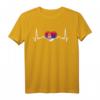 Mein Herz schlägt für Serbien - Nationalflagge des Landes T-Shirt, perfektes Geschenk für serbische Staatsbürger und Einwanderer