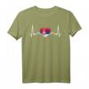 Mein Herz schlägt für Serbien - Nationalflagge des Landes T-Shirt, perfektes Geschenk für serbische Staatsbürger und Einwanderer